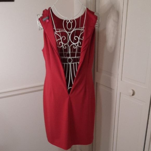 Vince Camuto Red Ruffle Mini Dress - Picture 4 of 9